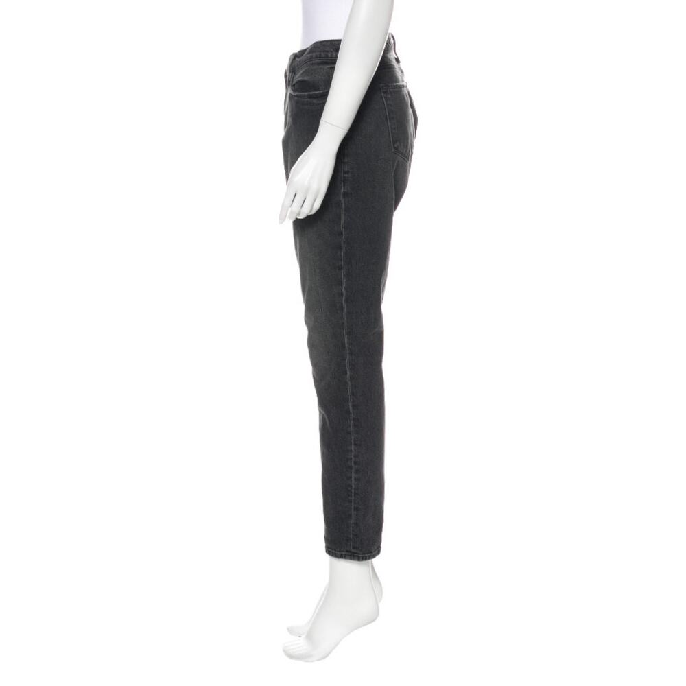 Frame La Garcon Straight Leg Gray Faded Black Ankle Straight Leg Jeans ~ Sz 28 - Picture 4 of 12